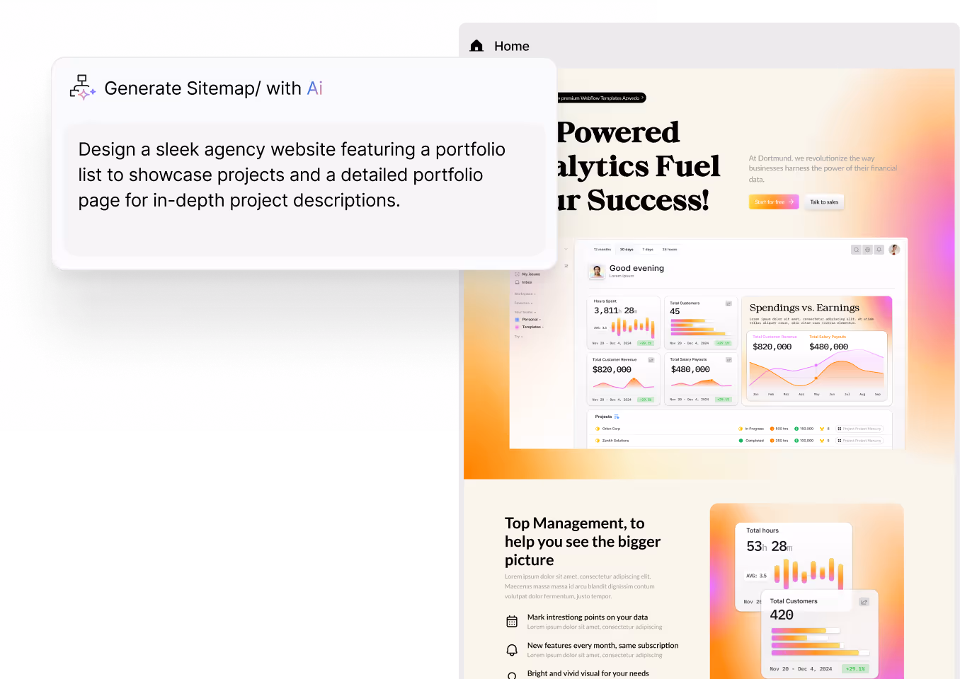 Modulify AI website builder simple process how it works 