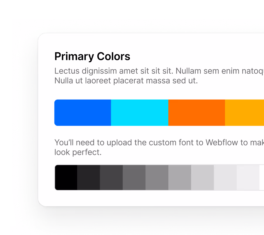 Design system color customization