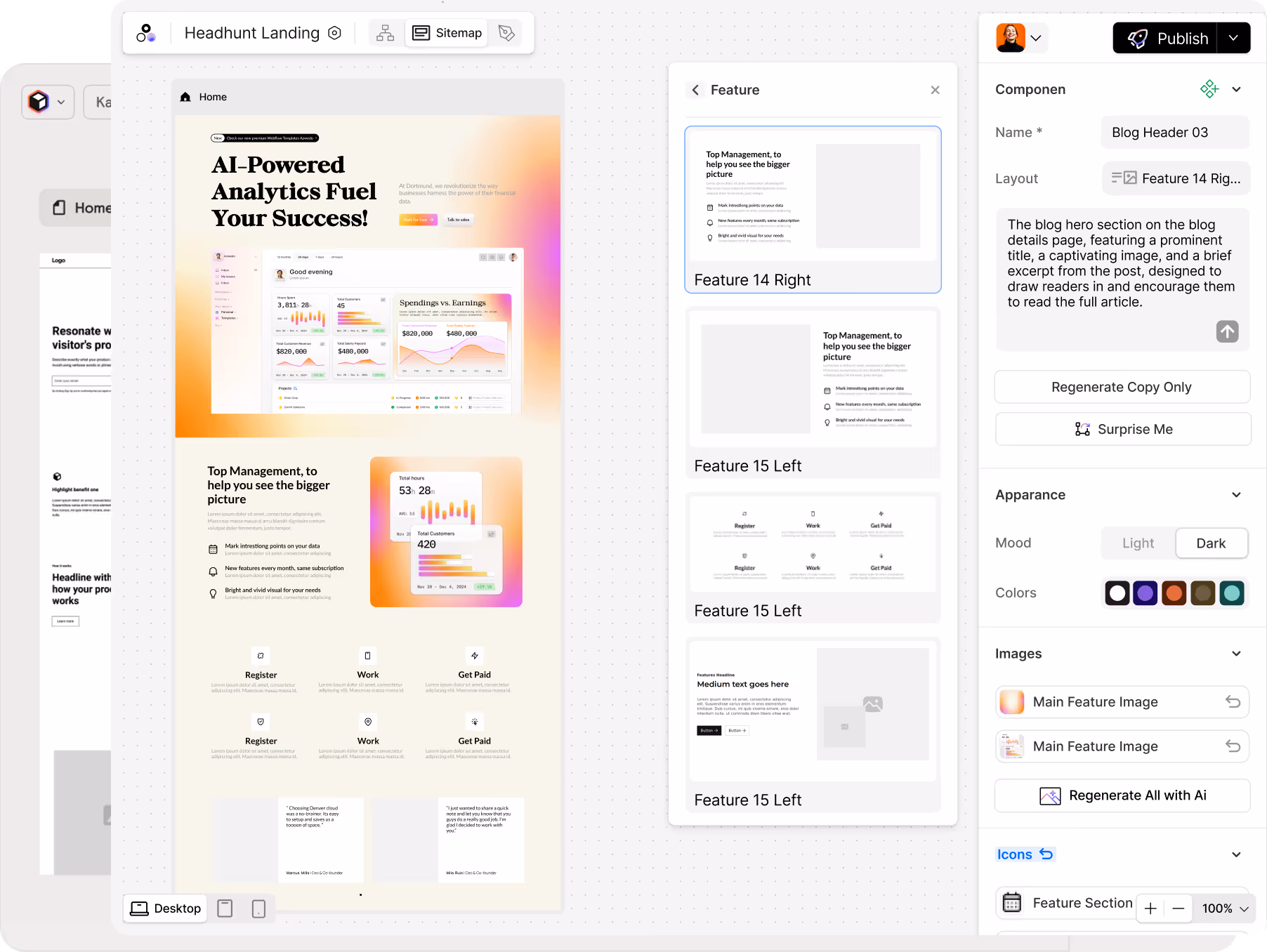 Modulify Ai website builder vs Relume
